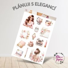 Plánuj s elegancí | Samolepky do diáře