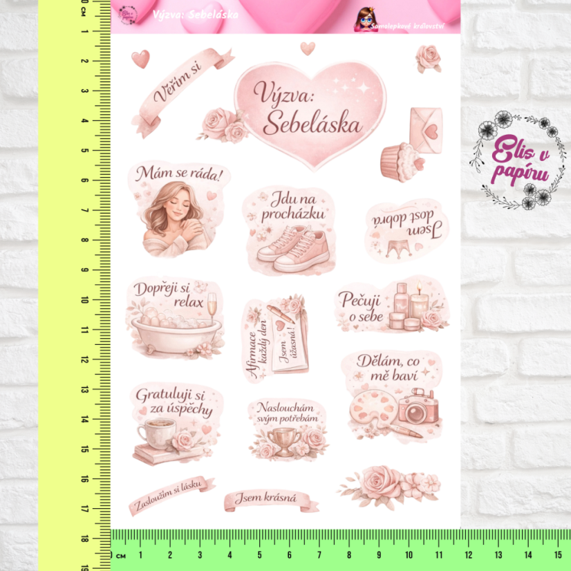 Výzva: Sebeláska | Samolepky do diáře