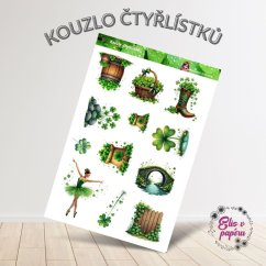 Kouzlo čtyřlístků | Samolepky do diáře