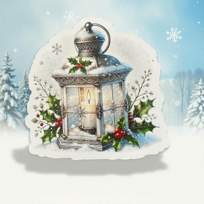 Vánoční lucerna | Samolepky do diáře