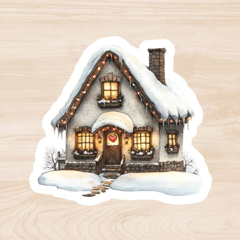 Únorové teplo v srdci | Měsíční samolepkový kit | 2026