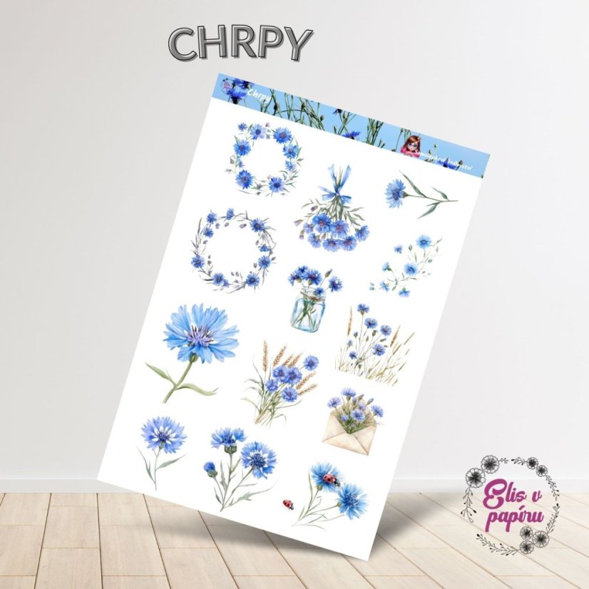 Chrpy | Samolepky do diáře