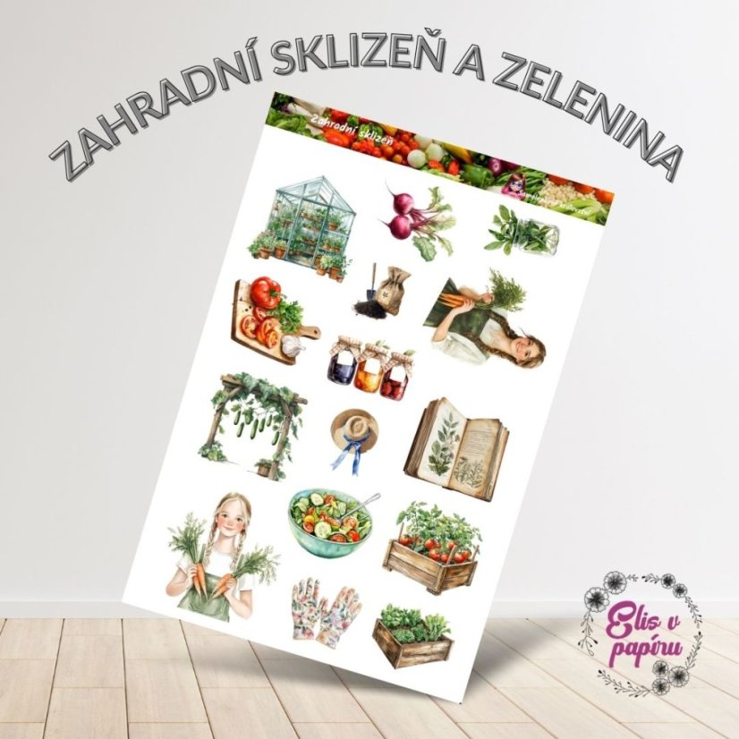 Zahradní sklizeň | Samolepky do diáře