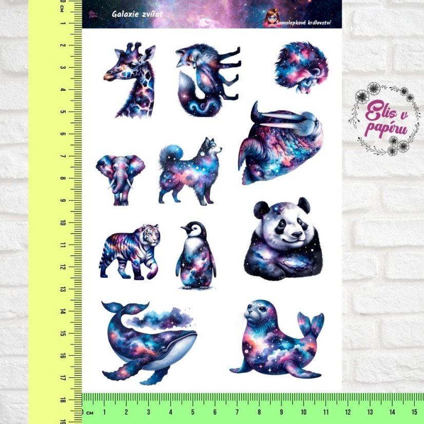 Galaxie zvířat | Samolepky do diáře | Limitka