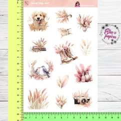 Jemné tóny obilí | Samolepky do diáře