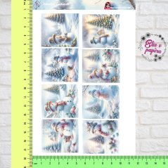 Vánoční sněhulák | Samolepky do diáře - obrázkové boxy