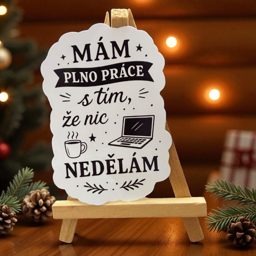 Mám plno práce s tím, že nic nedělám | Samolepky do diáře