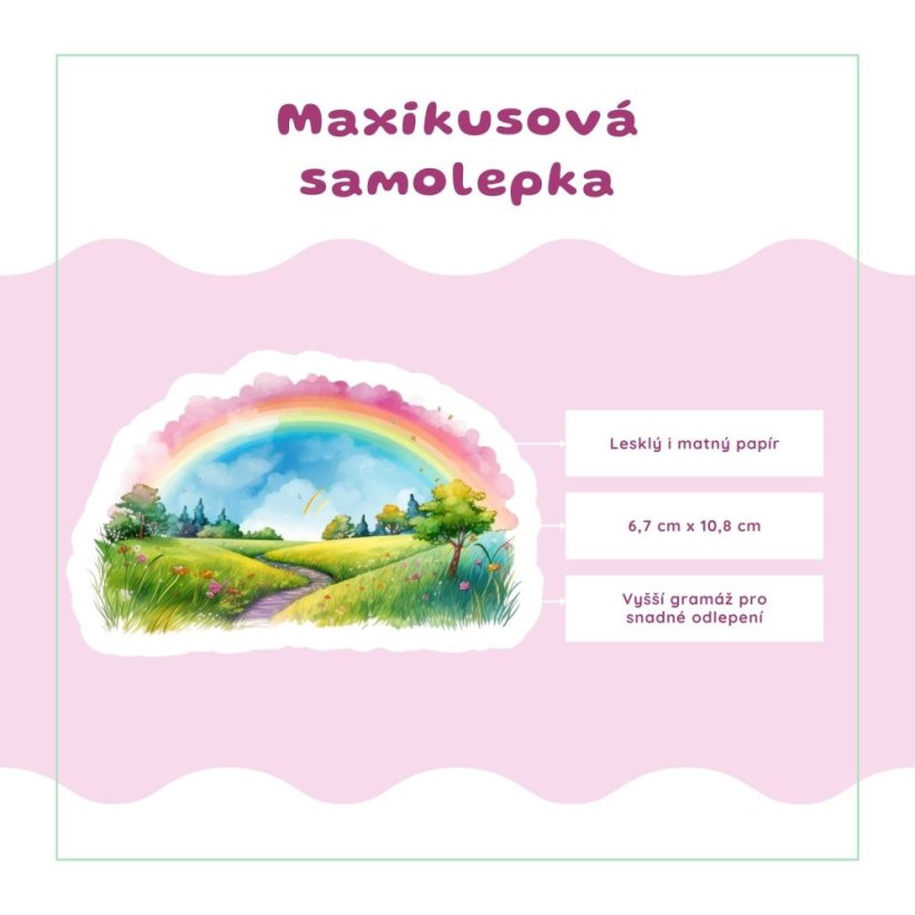 Duha | Samolepka do diáře