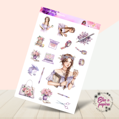 Květinová kreativita | Samolepky do diáře