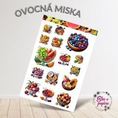 Ovocná miska | Samolepky do diáře