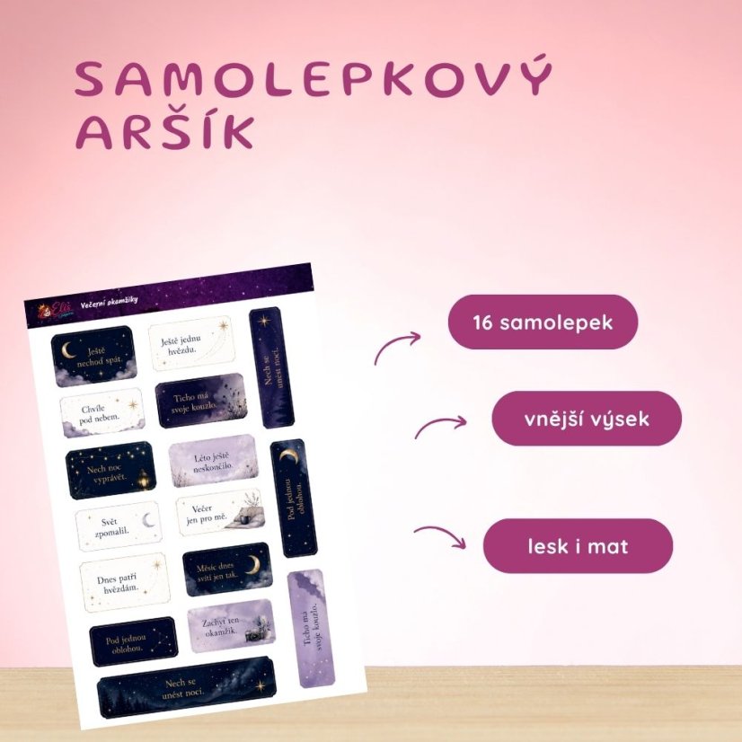 Srpnový  klubový balíček |  Léto pod hvězdami | matný