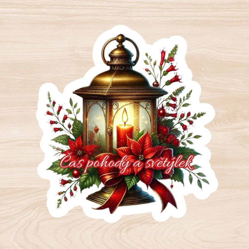 Čas pohody a světýlek | Samolepka do diáře