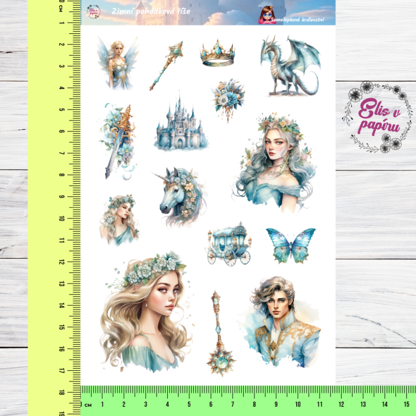 Zimní pohádková říše | Samolepky do diáře