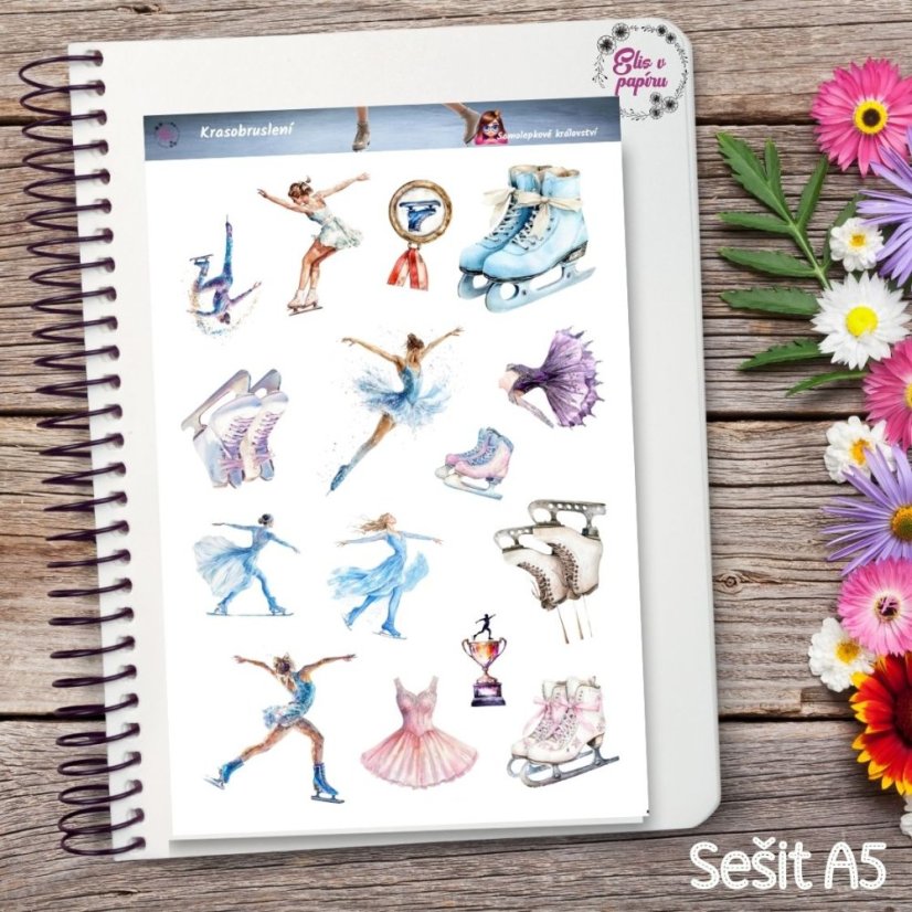 Krasobruslení | Samolepky do diáře | Limitka