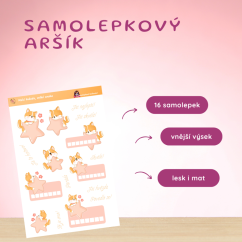 Malá hvězda, velká snaha | Samolepky do diáře