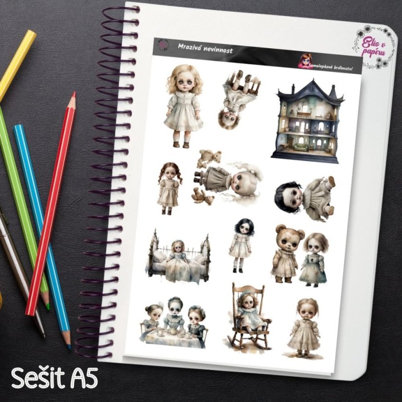 Mrazivá nevinnost | Samolepky do diáře