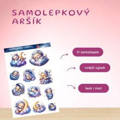 Medvídkovy pohádky na dobrou noc | Samolepky do diáře