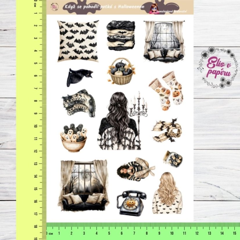 Když se pohodlí potká s Halloweenem | Samolepky do diáře