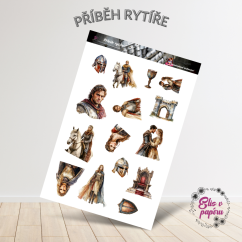 Příběh rytíře | Samolepky do diáře