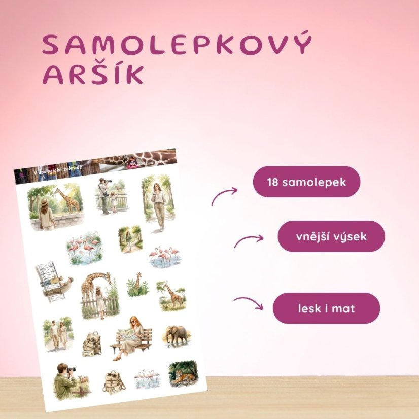 V zoologické zahradě | Samolepky do diáře
