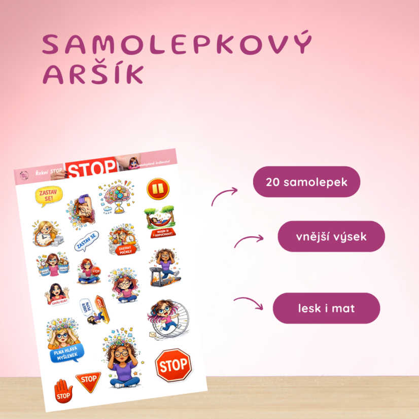 Řekni STOP | Samolepky do diáře