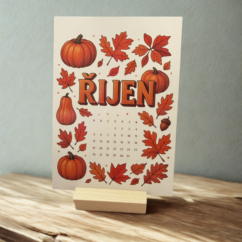 Rok v samolepkách A5 | 13 Kusovek jako rozdělovník A5