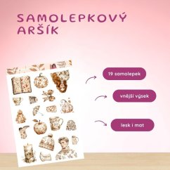 Něžný dotek nostalgie | Samolepky do diáře