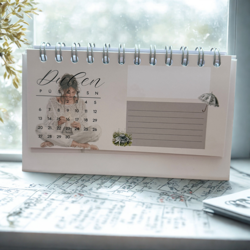 Stolní kalendář 2026 – ženský a elegantní