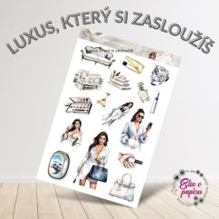 Luxus, který si zasloužíš | Samolepky do diáře