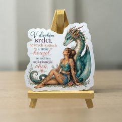Dračí srdce | Maxi kusová samolepka pro diář i scrapbook