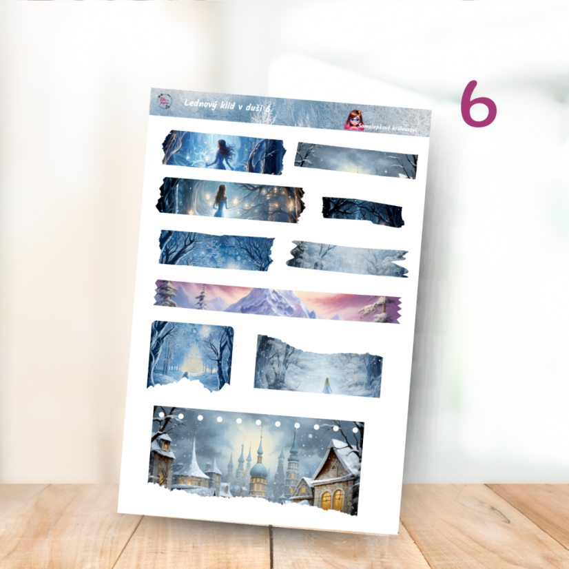 Lednový klid v duši | Měsíční samolepkový kit | 2026
