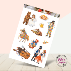 Masopust | Samolepky do diáře | Limitka