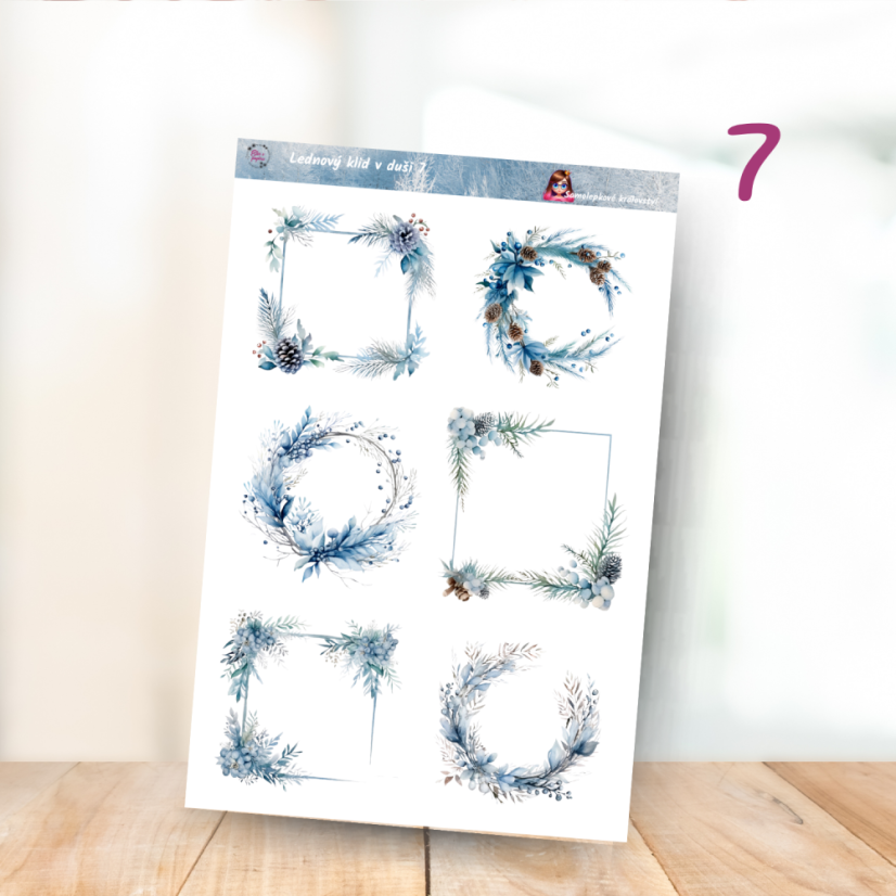 Lednový klid v duši | Měsíční samolepkový kit | 2026