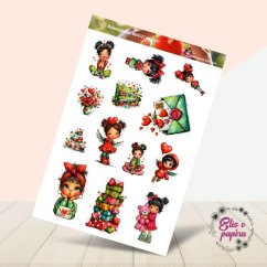 Valentýnské holčičí radosti | Samolepky do diáře