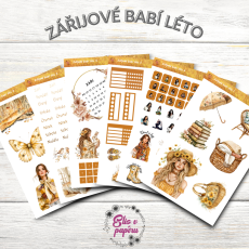 Zářijové babí léto | Samolepky do diáře