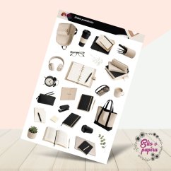 Klidná produktivita | Samolepky do diáře