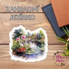 Zahradní jezírko | Samolepka do diáře