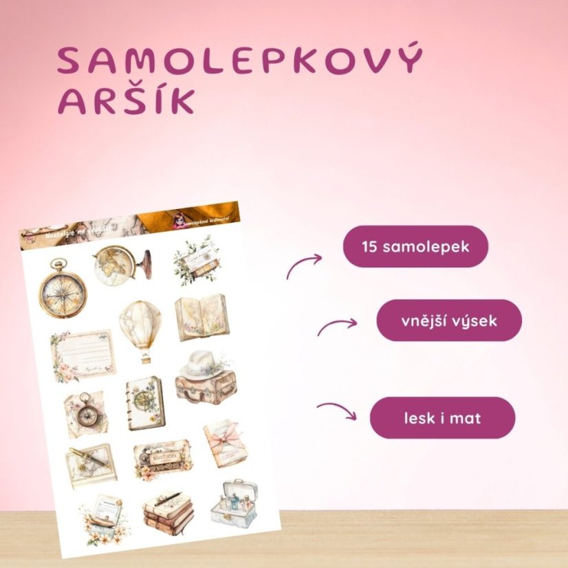 Nostalgie na cestách | Samolepky do diáře
