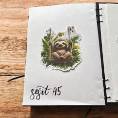 Lenochod v džungli | Samolepky do diáře