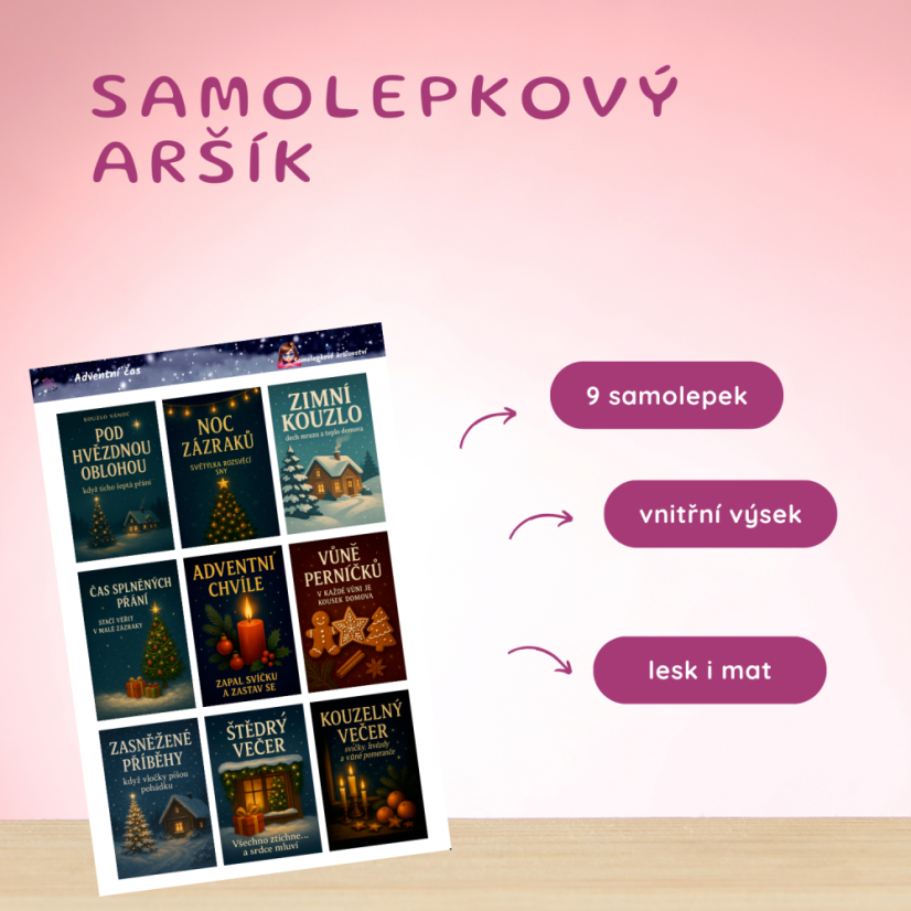 Adventní čas | Samolepky do diáře