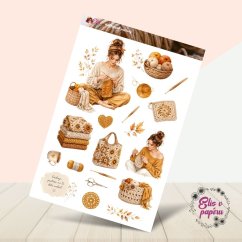 Háčkované poklady | Samolepky do diáře