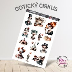 Gotický cirkus | Samolepky do diáře