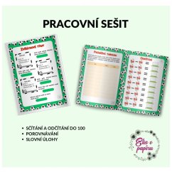 Fotbalová matematika je soubor pracovních listů, ve kterých děti trénují sčítání a odčítání do 100 a řešení slovních úloh, stejně jako porovnávání.