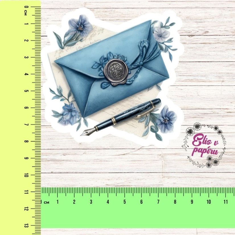 Magie psaného slova | Maxi kusová samolepka pro diář i scrapbook