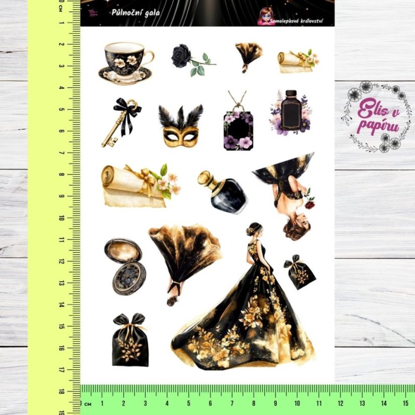 Půlnoční gala | Samolepky do diáře