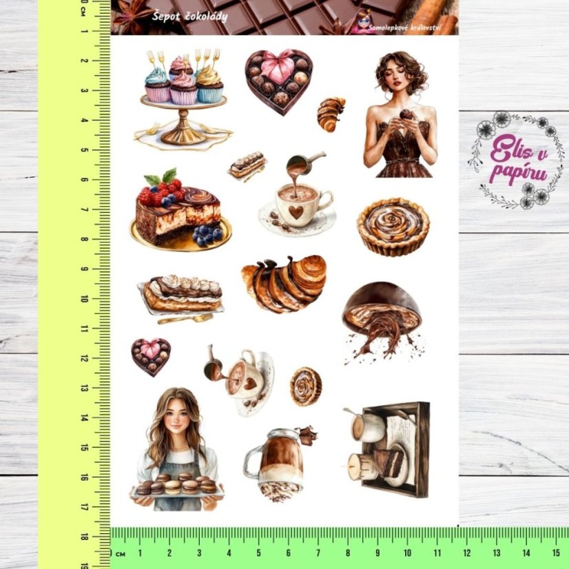 Šepot čokolády | Samolepky do diáře