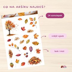 Padající listí | Samolepky do diáře