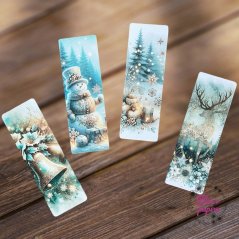 Vánoční záložky | Sada knižních záložek