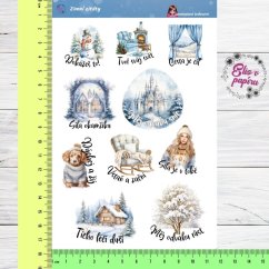 Zimní citáty | Samolepky do diáře