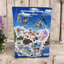 Celým rokem s dívkami | Velké kusové samolepky pro diář i scrapbook